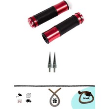 Rbk Cg Cup Scooter Motosiklet Elcik Takımı Kırmızı+ 2 Ad. Sivri Vida (+Buji Kablo Kılıfı)