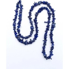 Pozitif Doğal Taş Kaliteli Lapis Lazuli Kırıktaş Dizi-80 cm