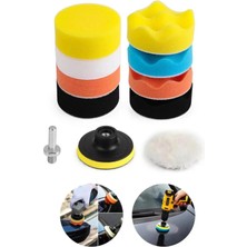 Moonshop 11 Parça Araç Oto Pasta Cila Parlatma Polisaj Sünger Seti