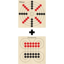 Feyza Design Ahşap Surakarta ve Bihar Zeka ve Strateji Oyunları Seti