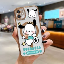 Ucuc iPhone 11 Uyumlu Şeffaf Arka Yüzeyli Manyetik Darbeye Dayanıklı Silikon Kılıf