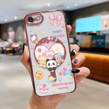 Ucuc iPhone 7/8/se 2020 2022 Uyumlu Şeffaf Arka Yüzeyli Manyetik Darbeye Dayanıklı Silikon Kılıf