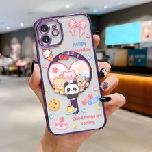 Ucuc iPhone 12 Uyumlu Şeffaf Arka Yüzeyli Manyetik Darbeye Dayanıklı Silikon Kılıf