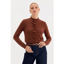 Nish&Chic Volanlı Slim Hırka