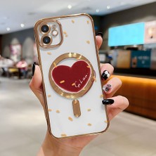 Ucuc iPhone 11 Uyumlu Şeffaf Arka Yüzeyli Manyetik Darbeye Dayanıklı Silikon Kılıf