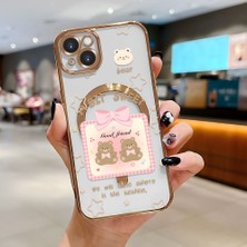 Ucuc iPhone 14 Plus Uyumlu Şeffaf Arka Yüzeyli Manyetik Darbeye Dayanıklı Silikon Kılıf