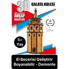 Feyza Design Özel Üretim 3 Boyutlu Minyatür Ahşap Maket - Eğitici ve Hobi Oyunu