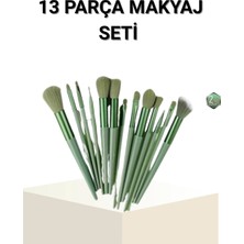 Aesco Mey Ithalat® 13’lü Profesyonel Makyaj Fırça Seti – Yumuşak Sentetik Kıllı, Tüm Cilt Tiplerine Uygun
