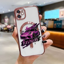 Ucuc iPhone 11 Uyumlu Şeffaf Arka Yüzeyli Manyetik Darbeye Dayanıklı Silikon Kılıf