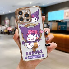 Ucuc iPhone 15 Pro Max Uyumlu Şeffaf Arka Yüzeyli Manyetik Darbeye Dayanıklı Silikon Kılıf