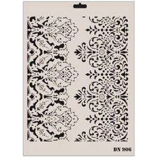 Aesco Mey Ithalat® Rich Dantel Seri DN-906 Stencil 35X25 cm