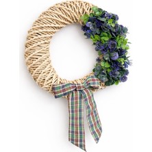 Aktarlife  “doğal Rattan Kapı Süsü Çelenk – El Yapımı Dekoratif Kapı Çelengi”süsü