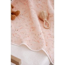 Lollie Baby&Kids Organik 4 Kat Müslin Battaniye, Bebek Çocuk 80X100 cm - Unicorn