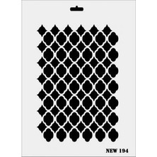 Aesco Mey Ithalat® Rich New Seri N-194 Stencil 35X25 cm