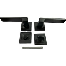 Aesco Mey Ithalat® Sofuoğlu Rozet Anka Mat Siyah Wc Kapı Kolu