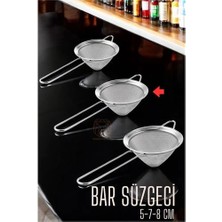 Aesco Mey Ithalat® Bar Süzgeci Bar Strainer 3 Boy Set 5 7 8 cm