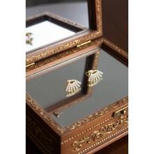 By Barun Gümüş Göz Küpe 925 Ayar Kadın