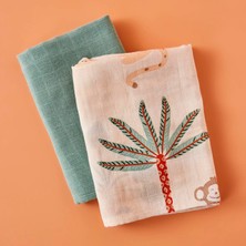 Bella Maison %100 Pamuk Safari Müslin Örtü Seti 2'li Mix (65X65 Cm)