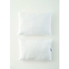 Bella Maison 50x70 cm Beyaz Mikrofiber Yastık Hafif Silikon Dolgu ile Destekleyici 2 Adet