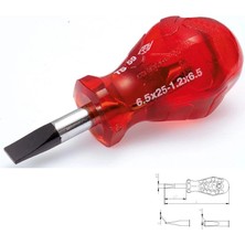 Aesco Mey Ithalat® Izeltaş 4110 Kraft Topaç Düz Tornavida 5,5X40