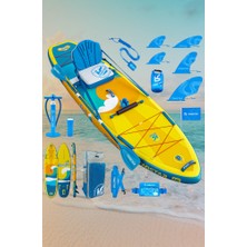 Itaostar 225 kg Kapasiteli 11'6*35''*6''premium Sup Board/stand Up Paddle Board 351X91,5X15 Sup Sarı