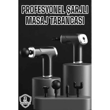 Aesco Mey Ithalat® Masaj Aleti Masaj Tabancası Darbeli Şarjlı Kas ve Vücut Ağrıları Için