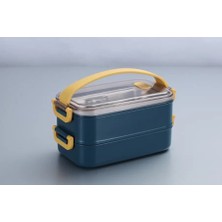 Vagonlife Çift Katmanlı Paslanmaz Çelik Beslenme KABI-1400 ml Beslenme Kutusu