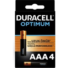 Aesco Mey Ithalat® Duracell Optimum Alkalin Pil Aaa 4'' Lü Paket