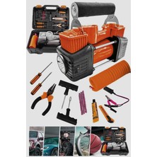 Moonshop Pro Seri Çelik Gövde Çift Pistonlu 12 V 150 Psi Dakikada 85 Lt Araç Araba Lastik Bot Şişirme