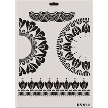 Aesco Mey Ithalat® Rich Dantel Seri DN-922 Stencil 35X25 cm
