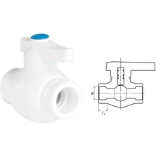 Aesco Mey Ithalat® Ege Yıldız Pprc 40 mm Küresel Vana Gri