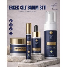 History And Future Erkek 4'lü Yüz Bakım Seti:göz Roll-On Yüz Serumu Peeling Yüz Temizleme Köpüğü ve Bakım Kremi