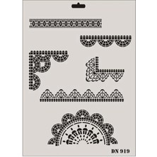 Aesco Mey Ithalat® Rich Dantel Seri DN-919 Stencil 35X25 cm