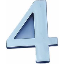 Aesco Mey Ithalat® Cemax Villa Boy 4 Rakamı 8,5 cm Yapışkanlı