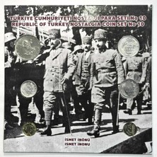 Türkiye Cumhuriyeti Nostalji Para Seti No:10 Ismet Inönü Temalı Tedavül Para Seti Özel Kitinde Çil