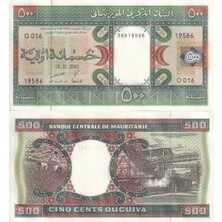 Moritanya 2002 Yılı 500 Ouguıya Kağıt Para Çil ( Unc ) Koleksiyon Para