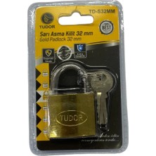 Aesco Mey Ithalat® Tudor 32 mm Sarı Asma Kilit