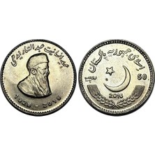 Pakistan 2016 Yılı 50 Rupi Abdul Sattar Edhi Koleksiyon Para Çil ( Unc )