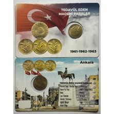 Türkiye 1961 Yılı Pirinç Tedavül 1 Kuruş Özel Kitinde Çil ( Unc )