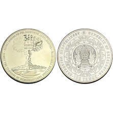 Kazakistan 2021 Yılı Semipalatinsk Nükleer Test Alanının 30. Yıldönümü 100 Tenge Koleksiyon Para Çil