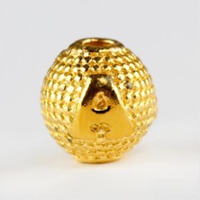 Aesco 8 mm Sarı Renkli Metal Harf ( Metal Tesbih Harfi )