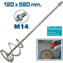 Aesco Mey Ithalat® Topshop TH14343 Boya Alçı ve Harç Karıştırıcı Uç 120X580 mm