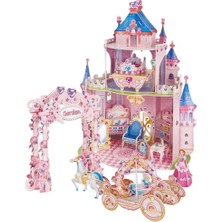 Aesco Mey Ithalat® Cubicfun Prenses Gizli Bahçe Şatosu 3D Puzzle