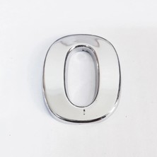 Aesco Mey Ithalat® Cemax O Harfi  3,75 cm Krom Yapışkanlı