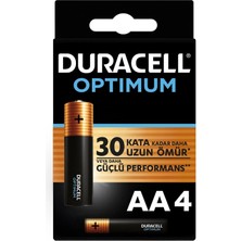 Aesco Mey Ithalat® Duracell Optimum Alkalin Pil Aa 4'' Lü Paket