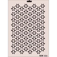 Aesco Mey Ithalat® Rich New Seri N-154 Stencil 35X25 cm