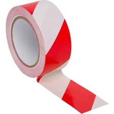 Aesco Mey Ithalat® Yer Işaretleme Bandı Kırmızı Beyaz 50 mm 30 Metre