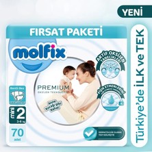 Aesco Mey Ithalat®   Premium Bebek Bezi Fırsat Paketi 2 Beden 3-6 kg 70 Adet