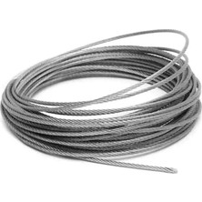 Aesco Mey Ithalat® Çelik Halat 5 mm 10 Metre (6x7 K.öz)