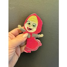 Gönülden Tasarım 13X9 cm Ütü Ile Yapışan Nakış Işleme Masha Arma